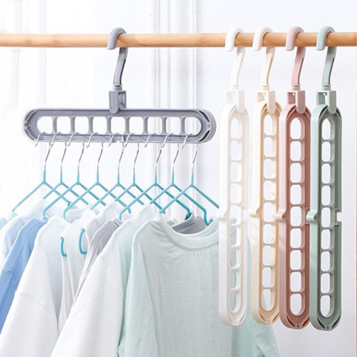 Space Saving 9 Holes Clothes Hanger