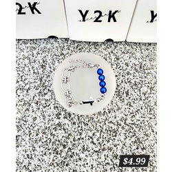 Blue Sterling Silver Bracelet