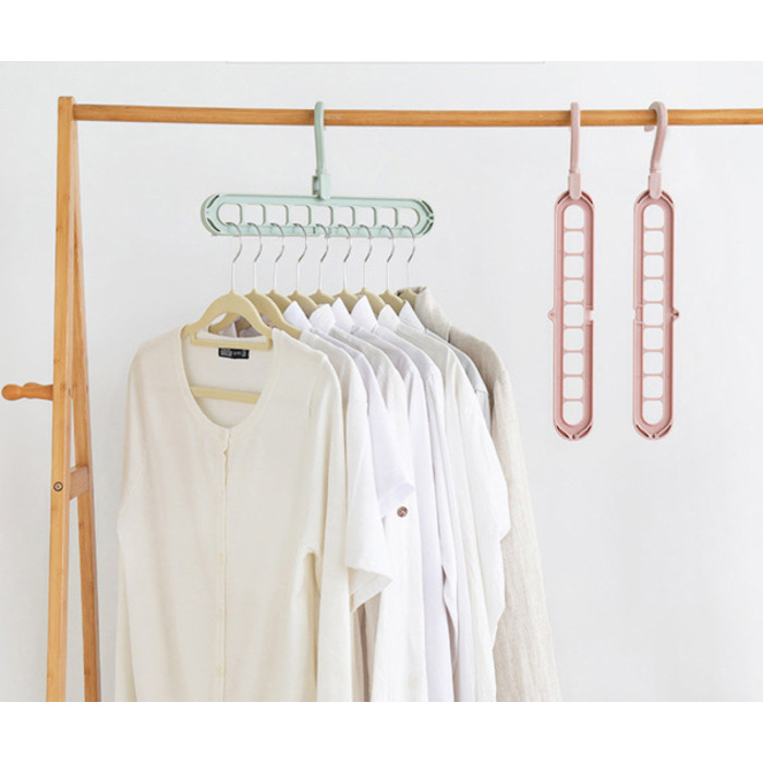 Space Saving 9 Holes Clothes Hanger