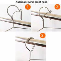 3PCS Stainless Steel Hangers 