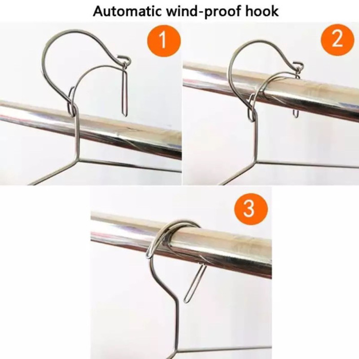 3PCS Stainless Steel Hangers 