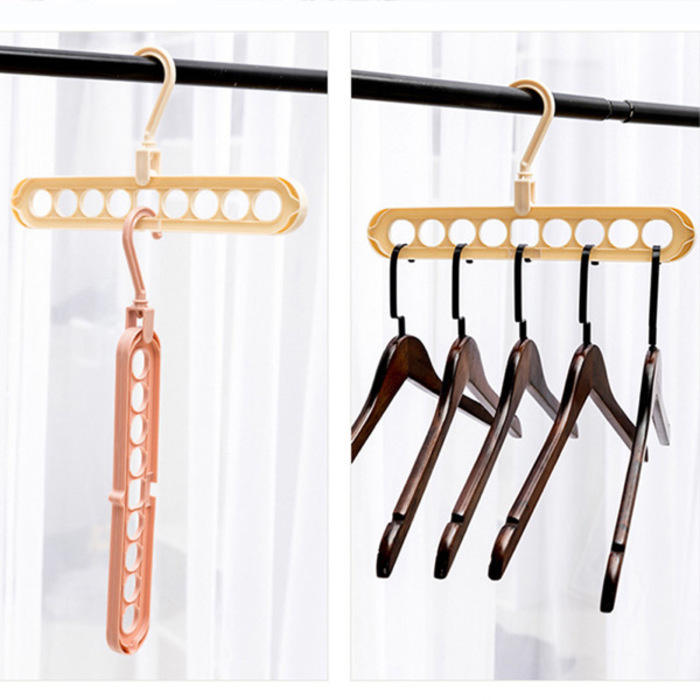 Space Saving 9 Holes Clothes Hanger