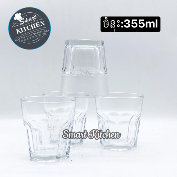 Glass 355ml Pasa-52704 6PCS