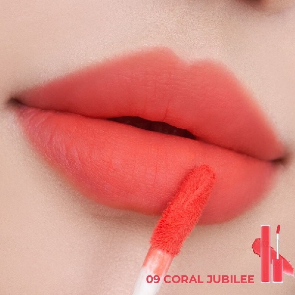 ROMAND Blur Fudge Tint - #09 Coral Jubilee Fudge Red