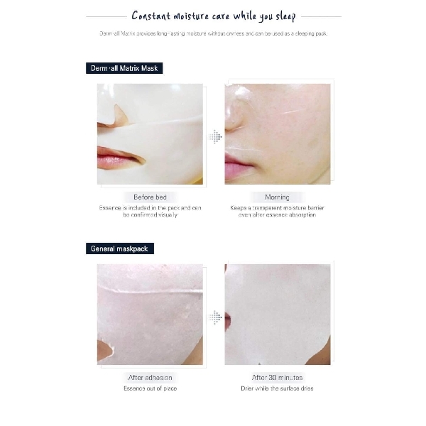 ម៉ាសបិតមុខ Dermal Matrix Facial Dermal-Care Mask