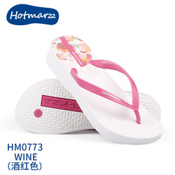 Hotmarzz Heel Flower Hot Pink Flip Flop 