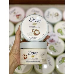 ស្ក្រាប់ដុសខ្លួន Dove Crushed Macadamia & Rice Milk