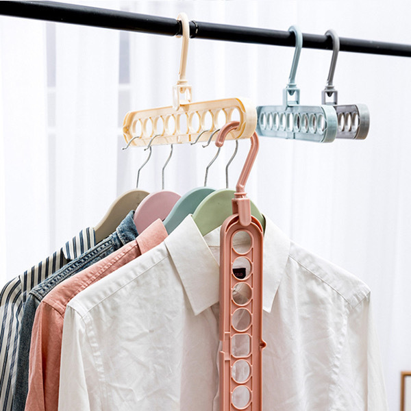Space Saving 9 Holes Clothes Hanger