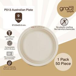 P013 Australian Plate 9 Inches 50PCS