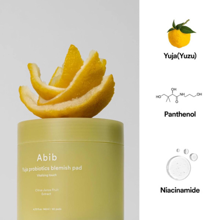 Abib Yuja probiotics blemish pad