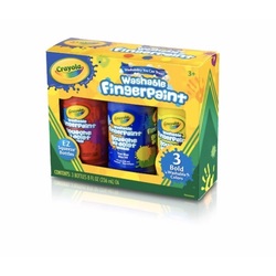 Crayola 3CT/80Z WH FINGRPNT,PRIMARY