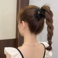 H10 Hair clippers black flower/  ដង្កៀបផ្កាខ្មៅ