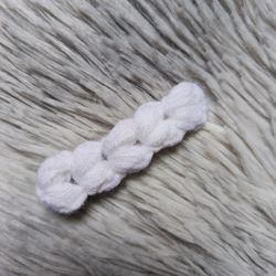 Handmade Crochet Hair Pin - White