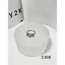 Sterting Silver Cubic Zirconia Maile Leaf Hawaiian Flower Band Ring