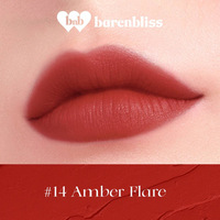 barenbliss cherry makes cheerful lip velvet #14 amber flare
