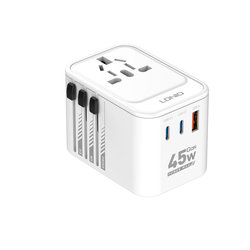 LDNIO-Z8 GaN-45 W Universal Adapter Wall Power Travel