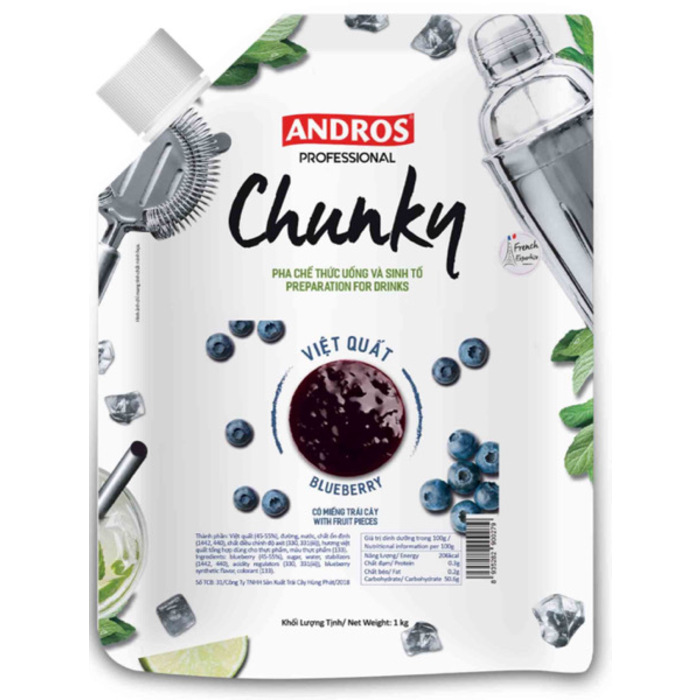 Andros Blue Berry Purée-1kg