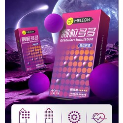 Meleon Granula Condom ស្រោមអនាម័យពិសេស គ្រើមគ្រាប់ធំ (12pcs)