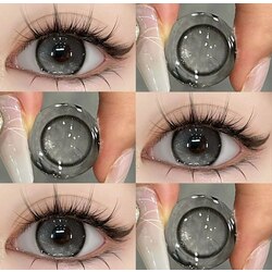 Ovolook 6 Months Contact Lens Degree 0.00 14.2mm (Crystal Sand Gray)