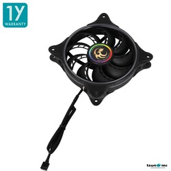 🇹🇭 Cooling Fan Set 5 Fan Tsunami Neon Light Series 12CM RGB Black