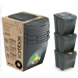 KOOPMAN Y89200800 WASTE BIN EASY RECYCLING (3PCS)