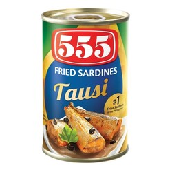 555 Fried Sardines with Tausi 155g x 100
