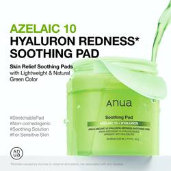 ANUA Azelaic 10 Hyaluron Redness Soothing Pads 60Ea