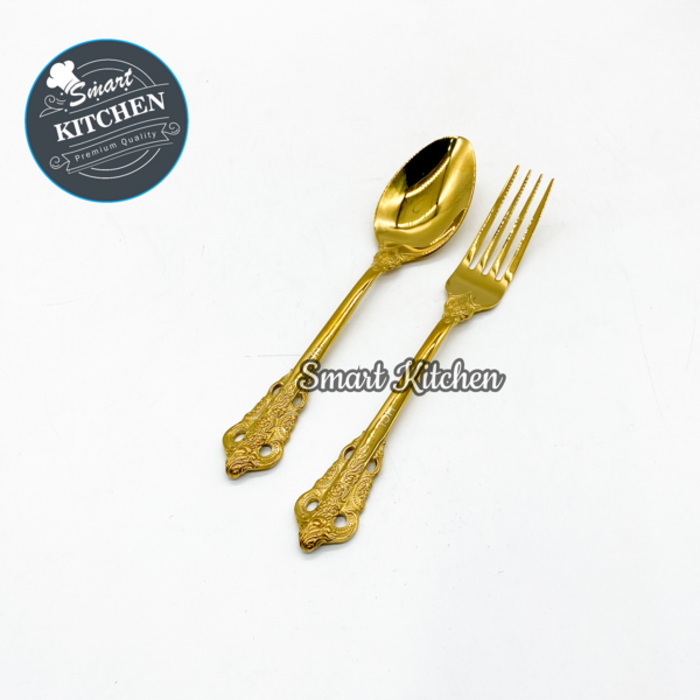 Gold Spoon and Fork Set ZHG1500