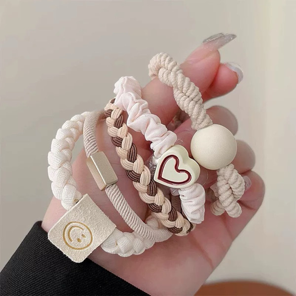 Rubber hair tie 5pcs / កៅស៊ូចងសក់ 5pcs UP064