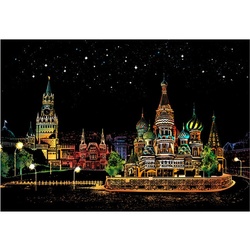 🇹🇭 Scraping Art A3 Size Color Scratching Decorative Picture