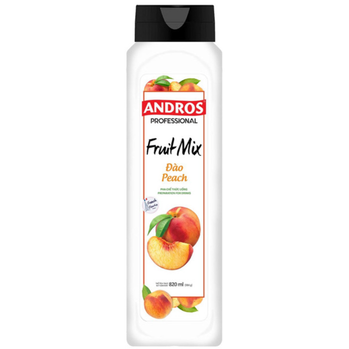 Andros Peach 820ml-8bottles