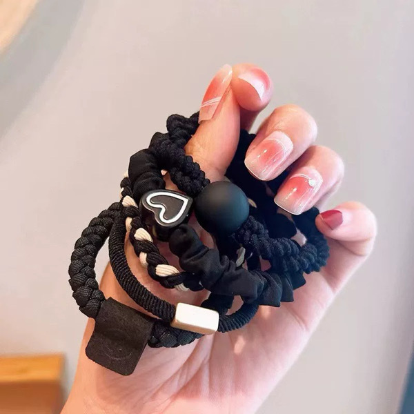 Rubber hair tie 5pcs / កៅស៊ូចងសក់ 5pcs