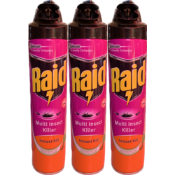 Raid Multi Insect Killer 600ml - 3 Bottles