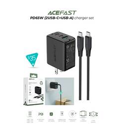 ACEFAST PD65W (2USB-C+USB-A) Charger Set
