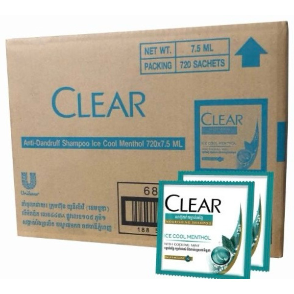 Clear Menthol Shampoo 7.5ml - 720 Packets