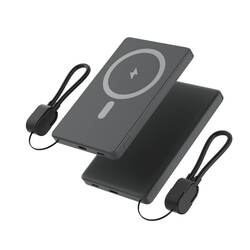 IMIKI Wireless Fast Charge Ultra Thin Power Bank 5000mAh ( with Cable) - Type-C