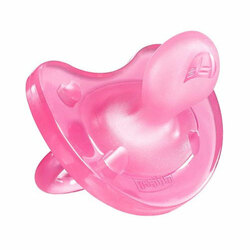 Chicco Silicone Soother PINK 6-12M 1PC B