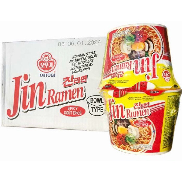 Ottogi Jin Ramen 110g - 12 Cups