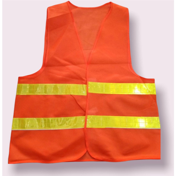 Reflective Safety Jacket Soft Net Orange - Gold Reflect