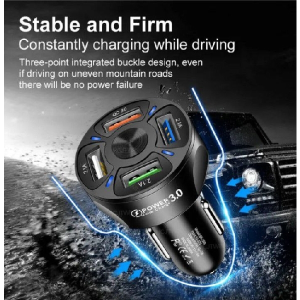 USB- car charger 4port 