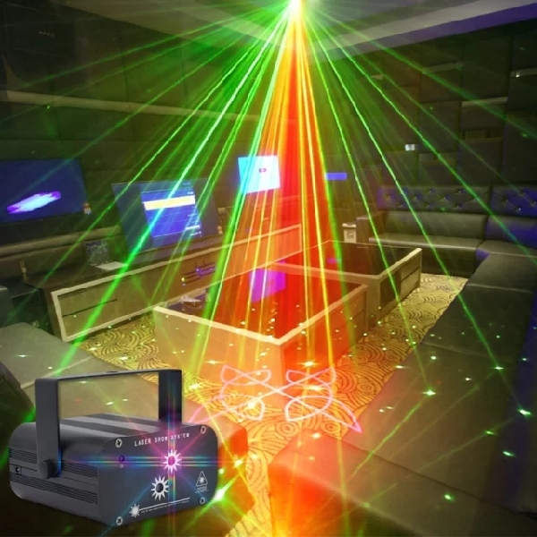 Disco Laser Light Dance through Music