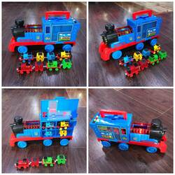 Playing Train Thomas Set