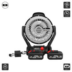 កង្ហារប្រើថ្ម (F28) Cordless Fan 21V 4.0Ah x 2 1810RPM 28CM