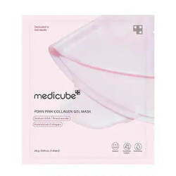 1 Box -MEDICUBE PDRN PINK COLLAGEN GEL MASK_1EA - 4pcs