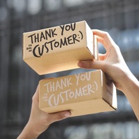 #T003 Thank You Customer Box Size AA 13x17x7cm - 1 Set (20PCS)