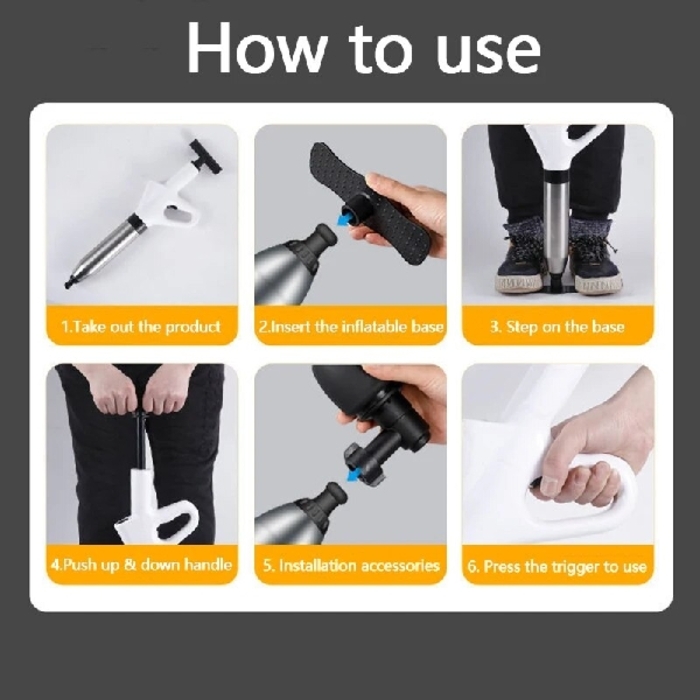 Drain Blaster Air Plunger Gun