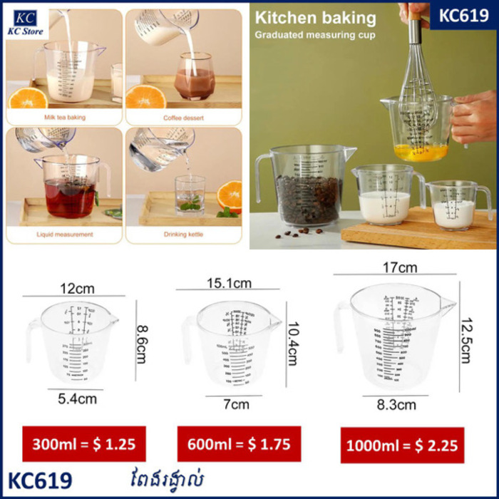 Plastic Measuring Cup Transparent