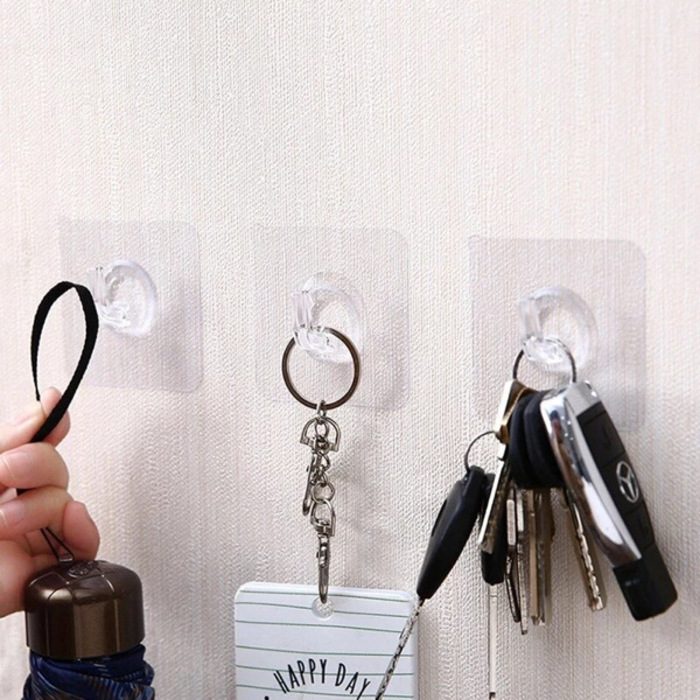 10PCS Adhesive Wall Hooks