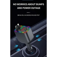 ឆ្នាំងសាកទូរស័ព្ទក្នុងឡានពហុមុខងារ Car fast charger 