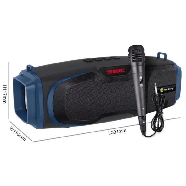 បាសច្រៀង NR-6012M Portable Karaoke Speaker with Mic